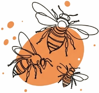 Pszczoły Ilustracja Propolisowa Chata
